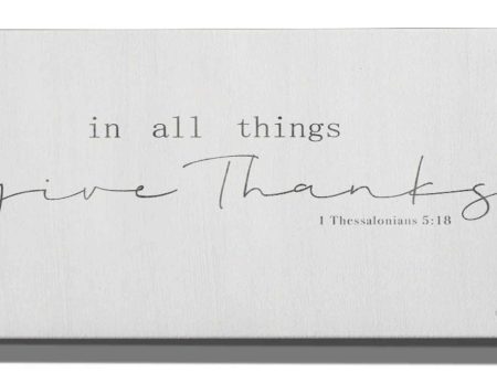 In All Things Give Thanks  by Jaxn Blvd, Canvas Wall Art Hot on Sale