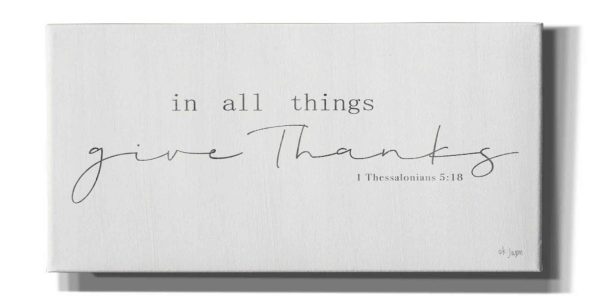 In All Things Give Thanks  by Jaxn Blvd, Canvas Wall Art Hot on Sale