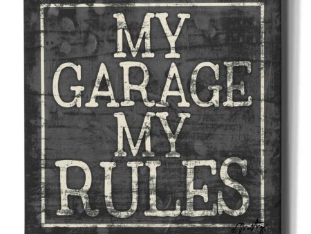 My Garage, My Rules  by Misty Michelle, Canvas Wall Art Cheap