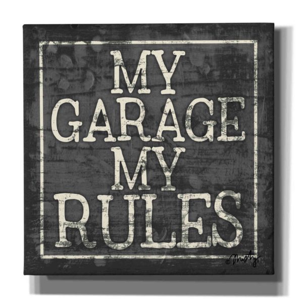 My Garage, My Rules  by Misty Michelle, Canvas Wall Art Cheap