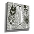 Geo Feathers I Zentangle  by Sara Zieve Miller, Canvas Wall Art Fashion