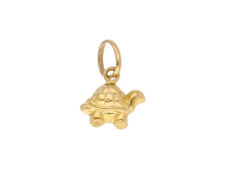 Dije diseño especial motivo tortuga en oro amarillo 18 kilates. Online now