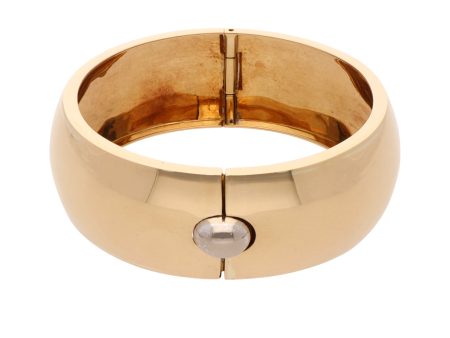 Brazalete articulado firma Tane en oro dos tonos 18 kilates. For Discount