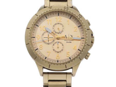 Reloj Armani Exchange para caballero en acero chapa. Online Sale