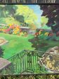 Dumbarton Oaks Garden Painting by Caroline Heald - the Fountain Terrace For Cheap