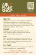 Wholesale: Air Plant Care Cards - For Your Customers [Min Order 12] Hot on Sale