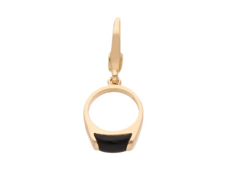 Dije hechura italiana firma Bvlgari con onix en oro amarillo 18 kilates. Online Sale