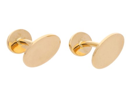 Mancuernillas hechura especial firma Tiffany & Co. en oro amarillo 18 kilates. Online