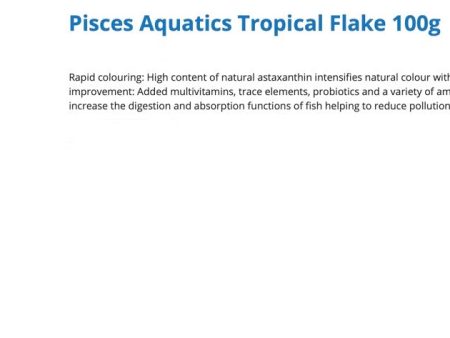 Tropical Flake Pisces Online