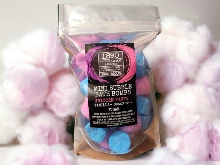 Unicorn Farts  Mini Bubble Bath Bombs (Cotton Candy, Berries and Vanilla) on Sale