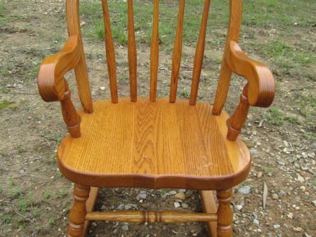 Wonderful Oak Child Size Rocker Rocking Chair TOM SEELY made in U.S.A. heirloom quality  GUC For Sale