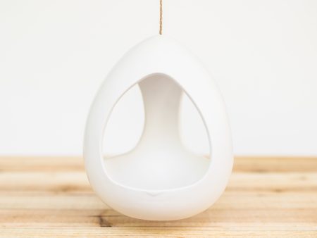 Large White Ceramic Hanging Pod Fashion