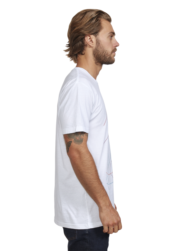 Winger Repreve® T-Shirt - White   Multi Hot on Sale