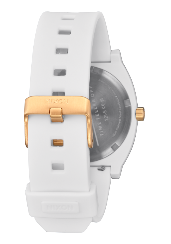 Time Teller OPP - White   Matte Gold For Sale