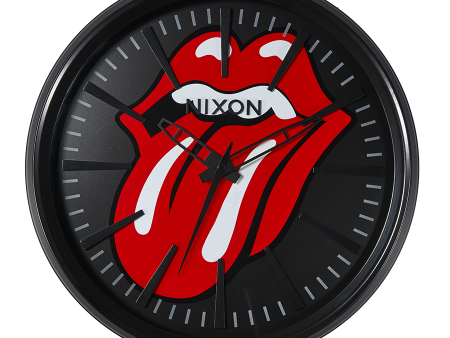 Rolling Stones Sentry Wall Clock - Black   Black Fashion