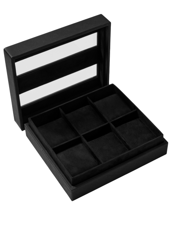 Watch Case - 6 pc - Black   Black Online Sale