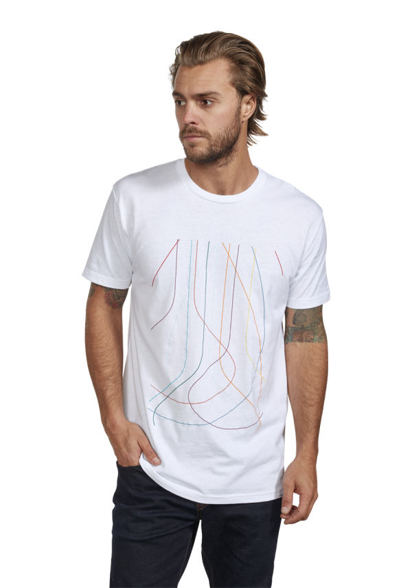 Winger Repreve® T-Shirt - White   Multi Hot on Sale